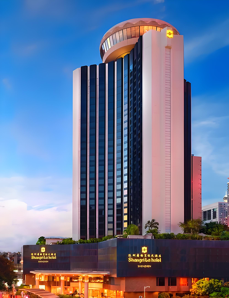 深圳香格里拉大酒店。地址:深圳市羅湖區(qū)建設(shè)路1002號